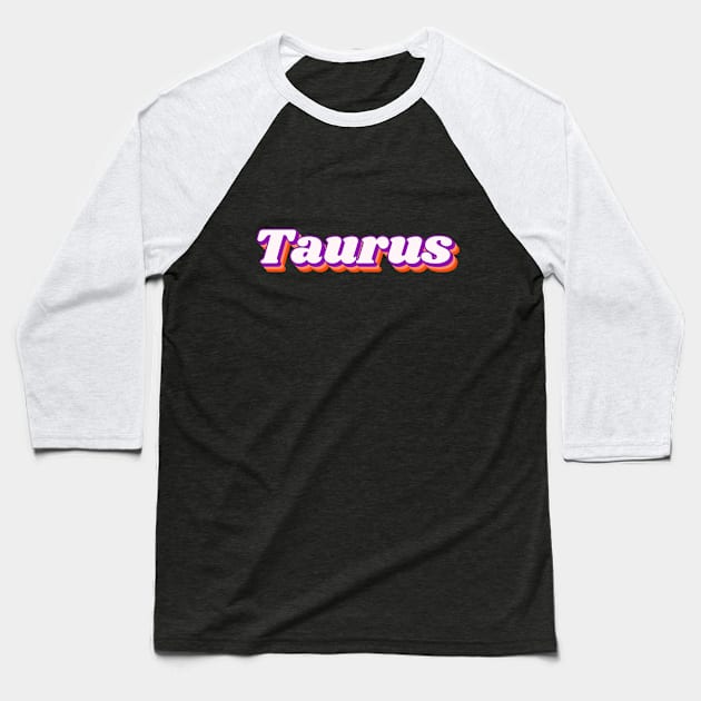 Taurus Baseball T-Shirt by Mooxy